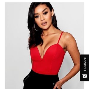 Red bodysuit